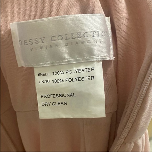 DESSY COLLECTION- CRISS CROSS STRAP BACKLESS MAXI DRESS IN TOASTED SUGAR - Picture 5 of 7